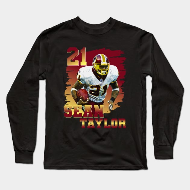 Sean Taylor Long Sleeve T-Shirt by Aloenalone